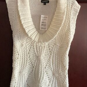 Vintage Y2K Bebe Cream Cowl Neck Knit Sweater